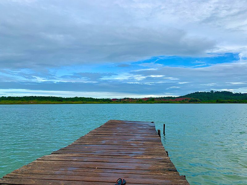 Lake Caximbo at Aurizona, Maranhão, where Equinox Gold mined gold, in 2021