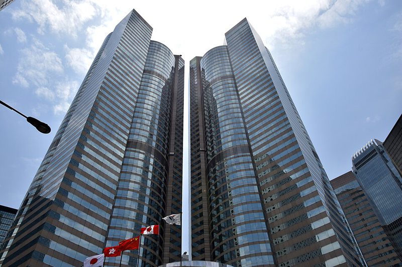 Exchange Square in Hong Kong, home of the Hong Kong stock exchange
