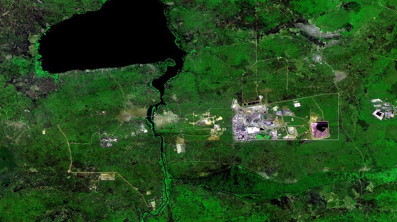 Satellite view of Glencore’s Mutanda copper and cobalt mine near Kolwezi, Congo, 2018