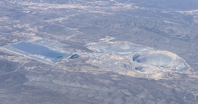 Aerial view of the Peñasquito mine in Zacatecas, Mexico, Goldcorp’s largest asset