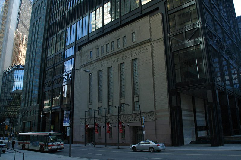 The former Toronto Stock Exchange building of 1937 on Bay Street